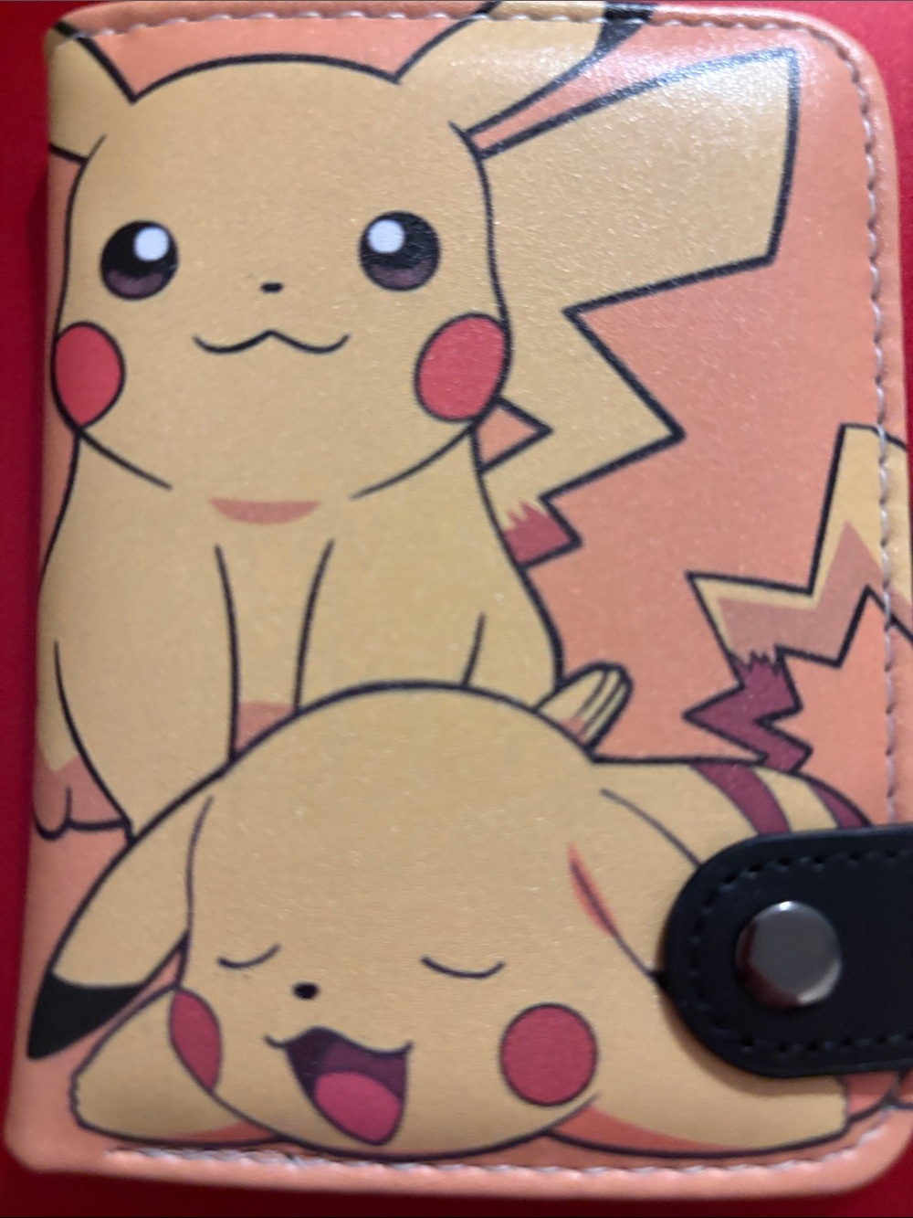 Pikachu Yellow Cartoon Wallet 4”x5” New